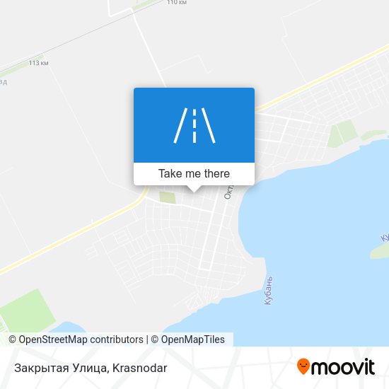 Закрытая Улица map