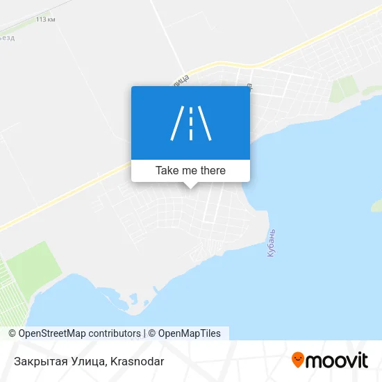 Закрытая Улица map