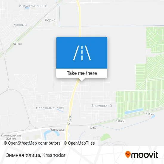 Зимняя Улица map