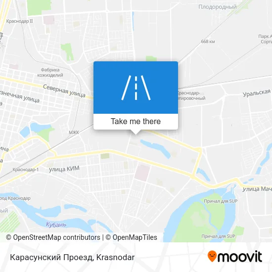 Карасунский Проезд map