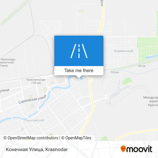 Конечная Улица map