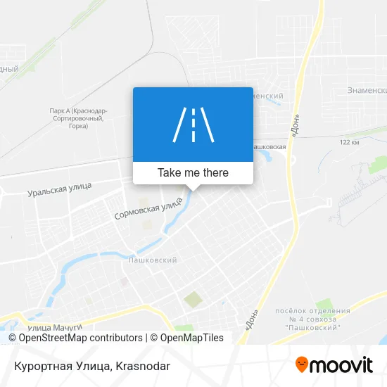 Курортная Улица map