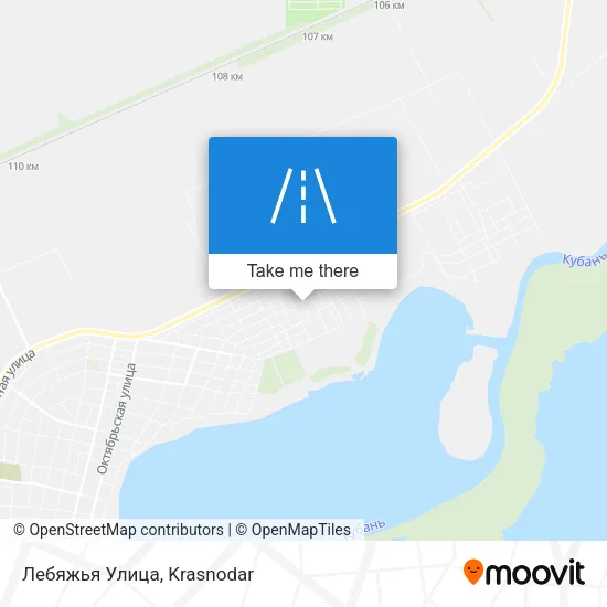 Лебяжья Улица map