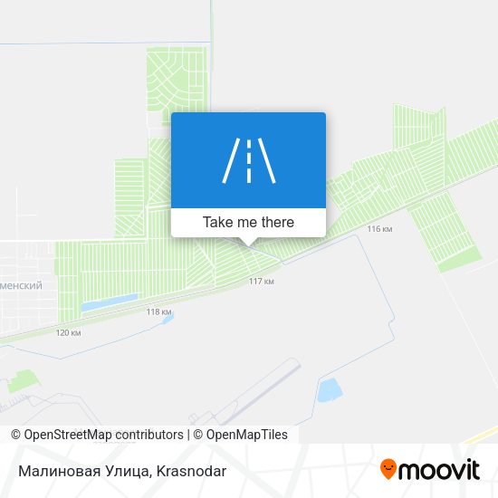 Малиновая Улица map