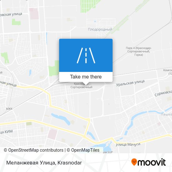 Меланжевая Улица map