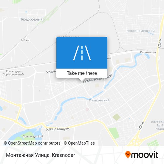 Монтажная Улица map