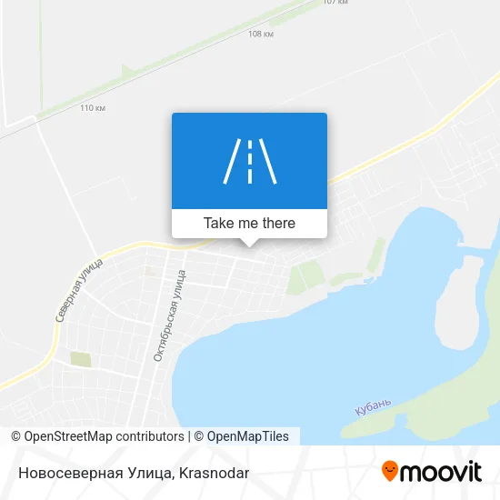 Новосеверная Улица map
