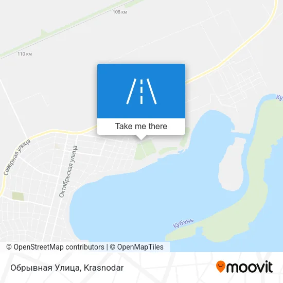 Обрывная Улица map