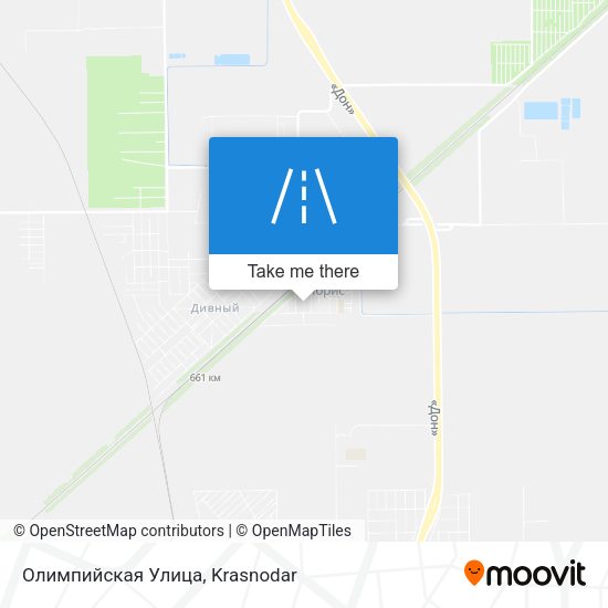 Олимпийская Улица map