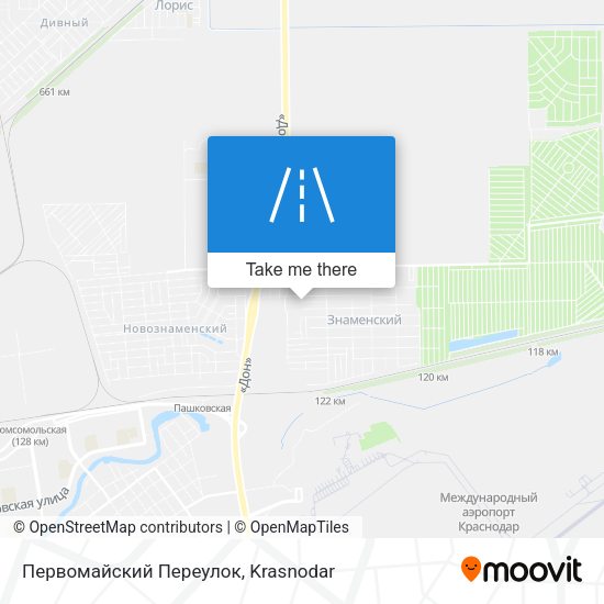 Первомайский Переулок map