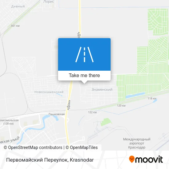 Первомайский Переулок map
