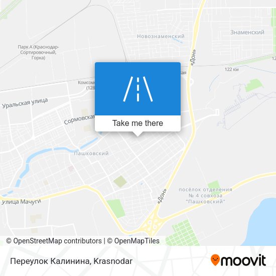 Переулок Калинина map