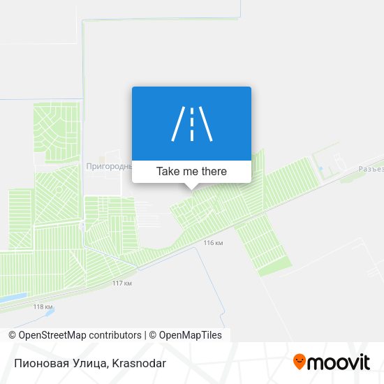 Пионовая Улица map