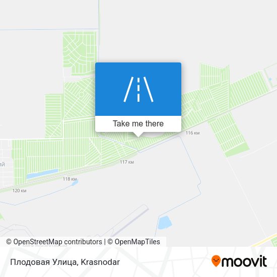 Плодовая Улица map