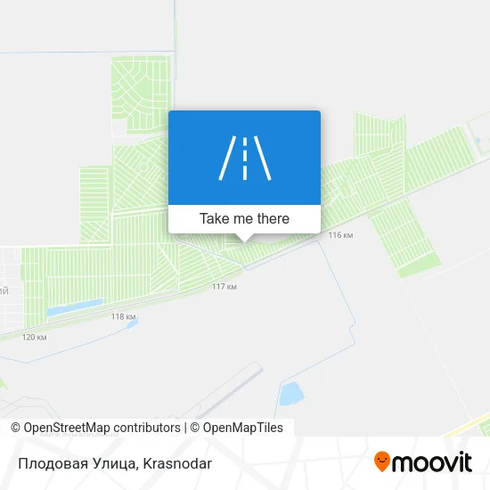 Плодовая Улица map