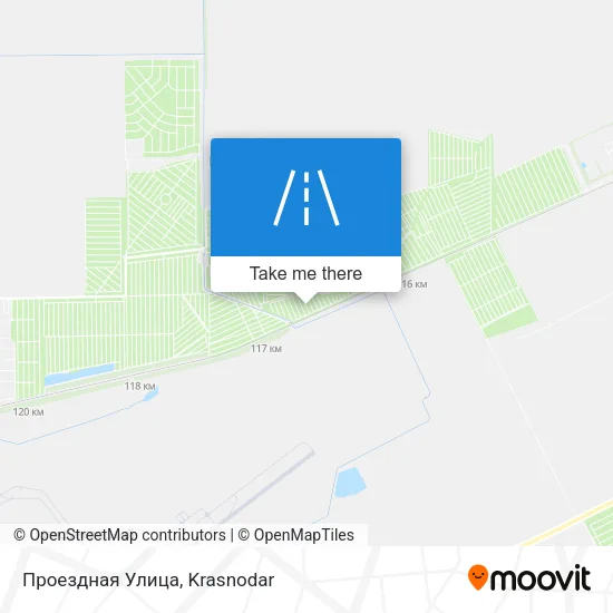 Проездная Улица map