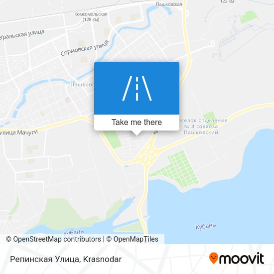 Репинская Улица map