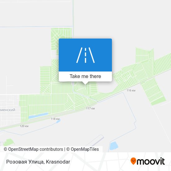 Розовая Улица map