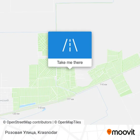 Розовая Улица map