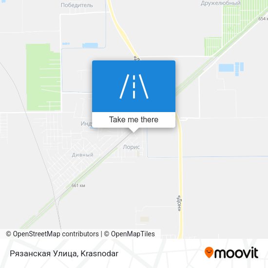 Рязанская Улица map
