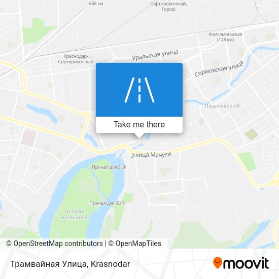 Трамвайная Улица map