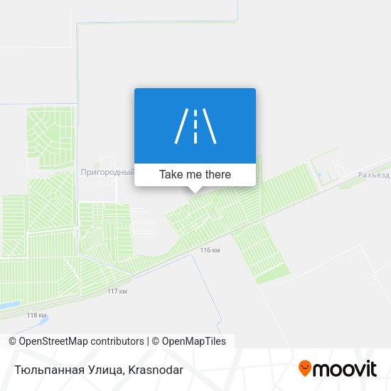 Тюльпанная Улица map