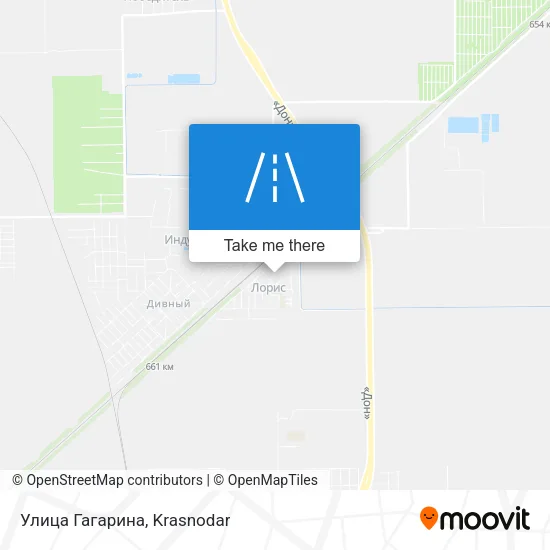 Улица Гагарина map