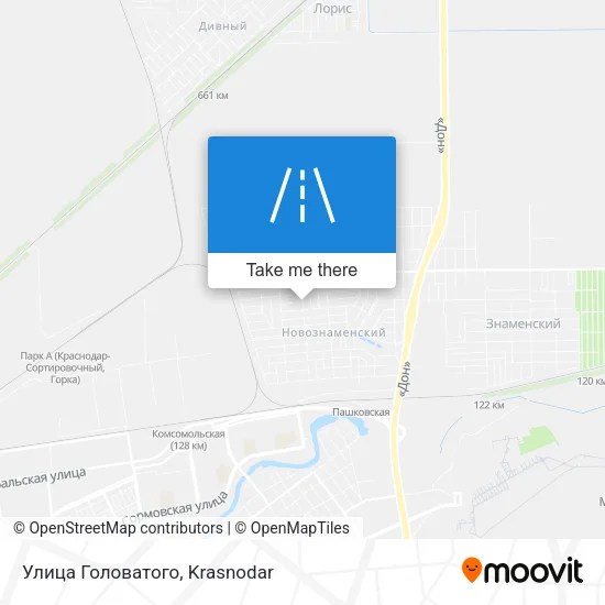 Улица Головатого map