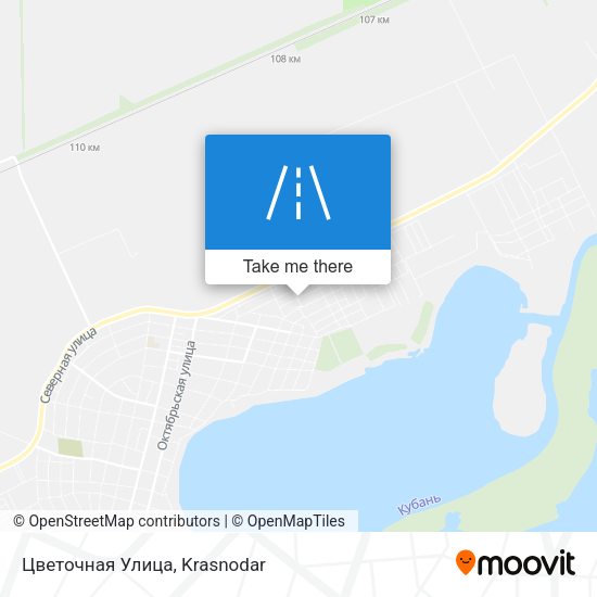 Цветочная Улица map