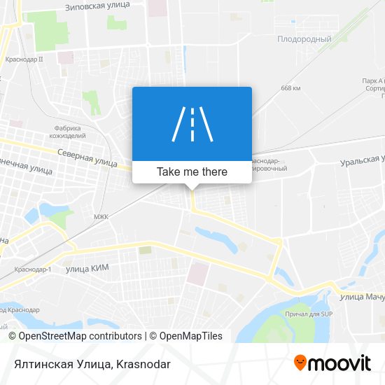 Ялтинская Улица map