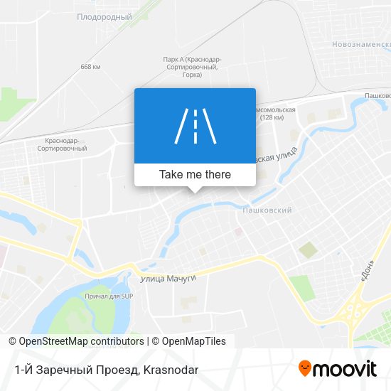 1-Й Заречный Проезд map