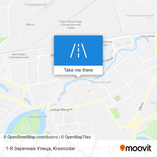 1-Я Заречная Улица map