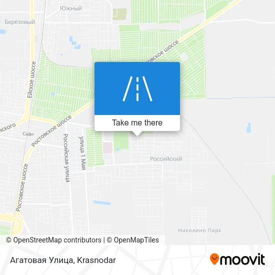 Агатовая Улица map