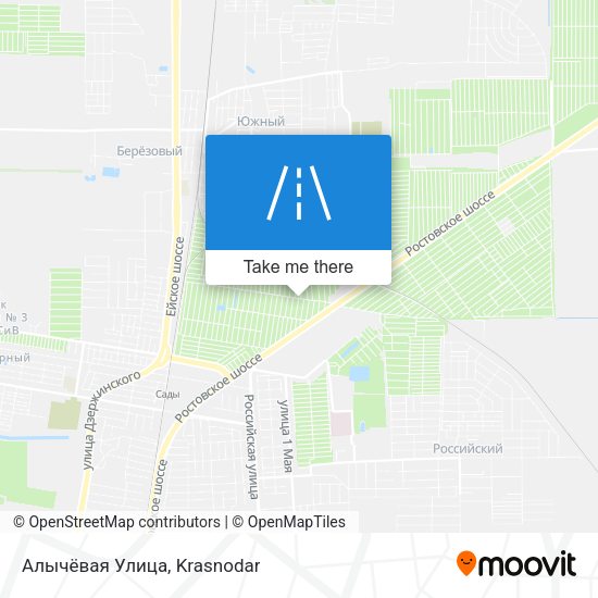 Алычёвая Улица map
