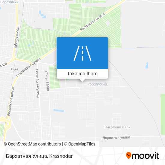 Бархатная Улица map