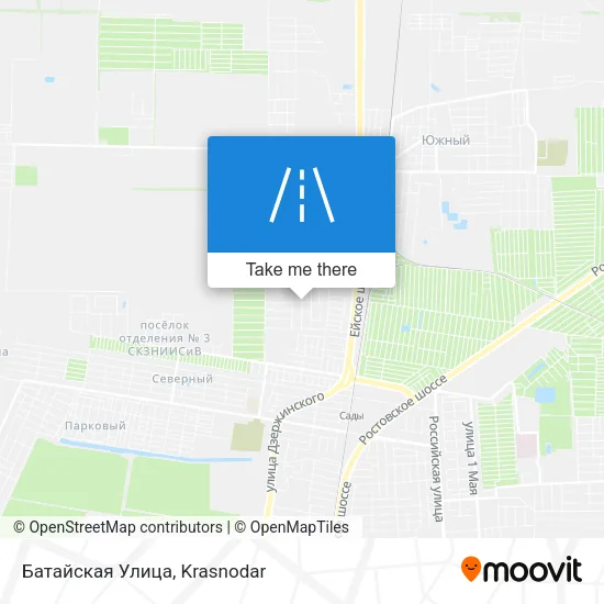 Батайская Улица map