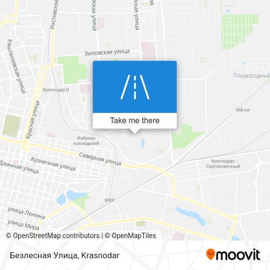 Безлесная Улица map