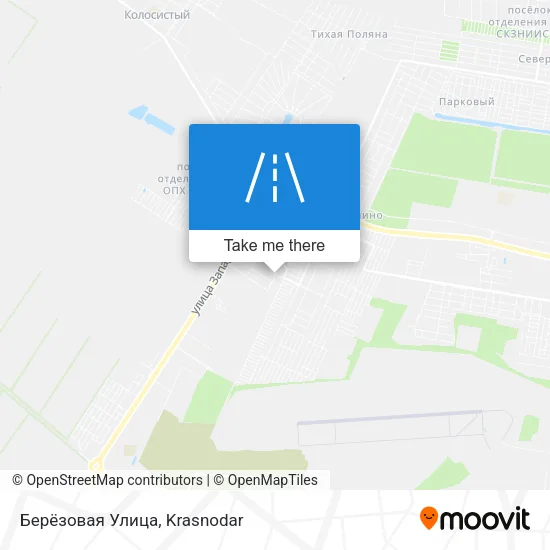 Берёзовая Улица map