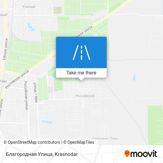 Благородная Улица map