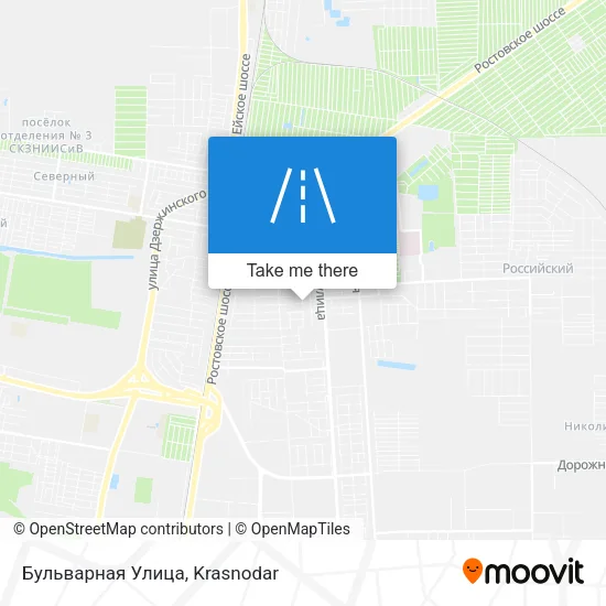 Бульварная Улица map