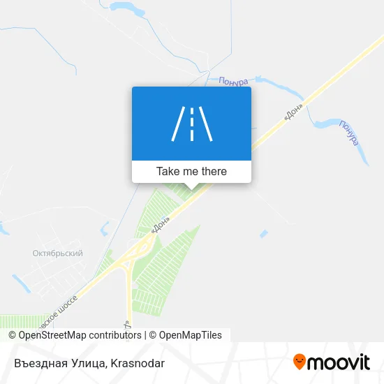 Въездная Улица map