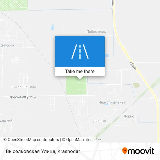 Выселковская Улица map