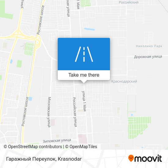 Гаражный Переулок map
