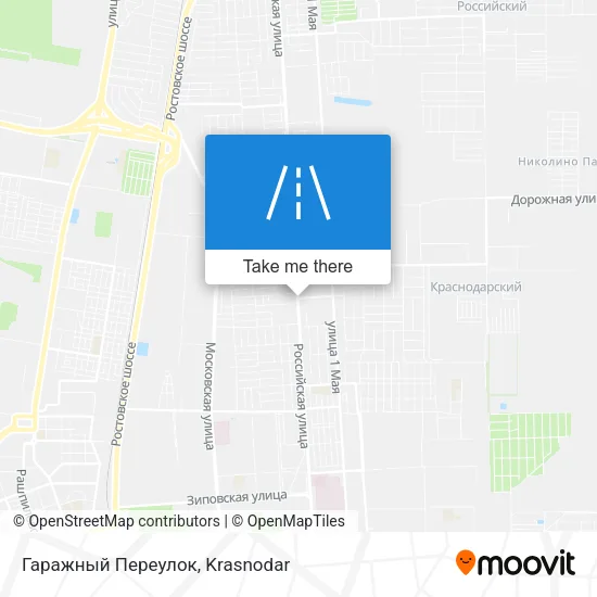 Гаражный Переулок map