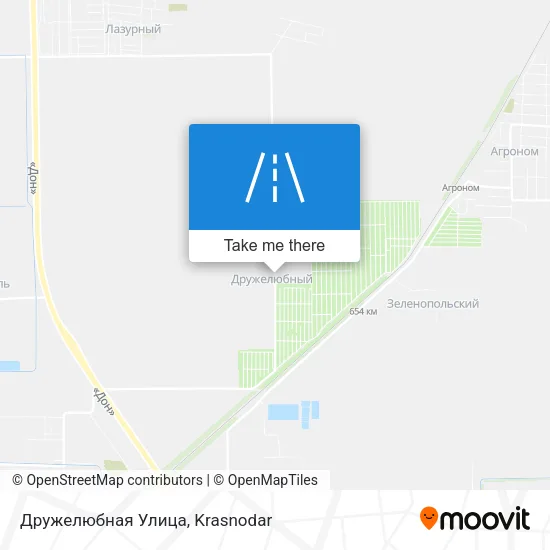 Дружелюбная Улица map