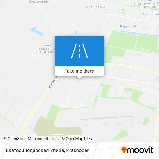 Екатеринодарская Улица map