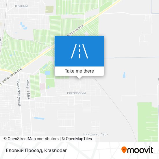Еловый Проезд map