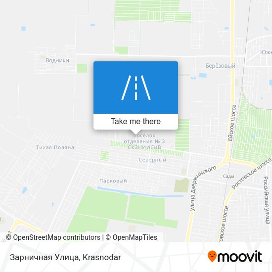 Зарничная Улица map
