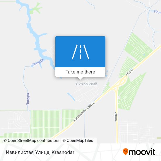 Извилистая Улица map