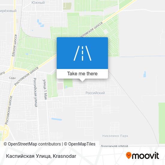 Каспийская Улица map